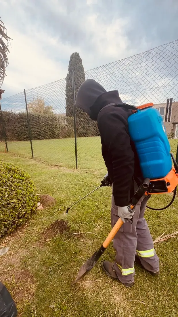 Aplicación de fitosanitarios con mochila pulverizadora